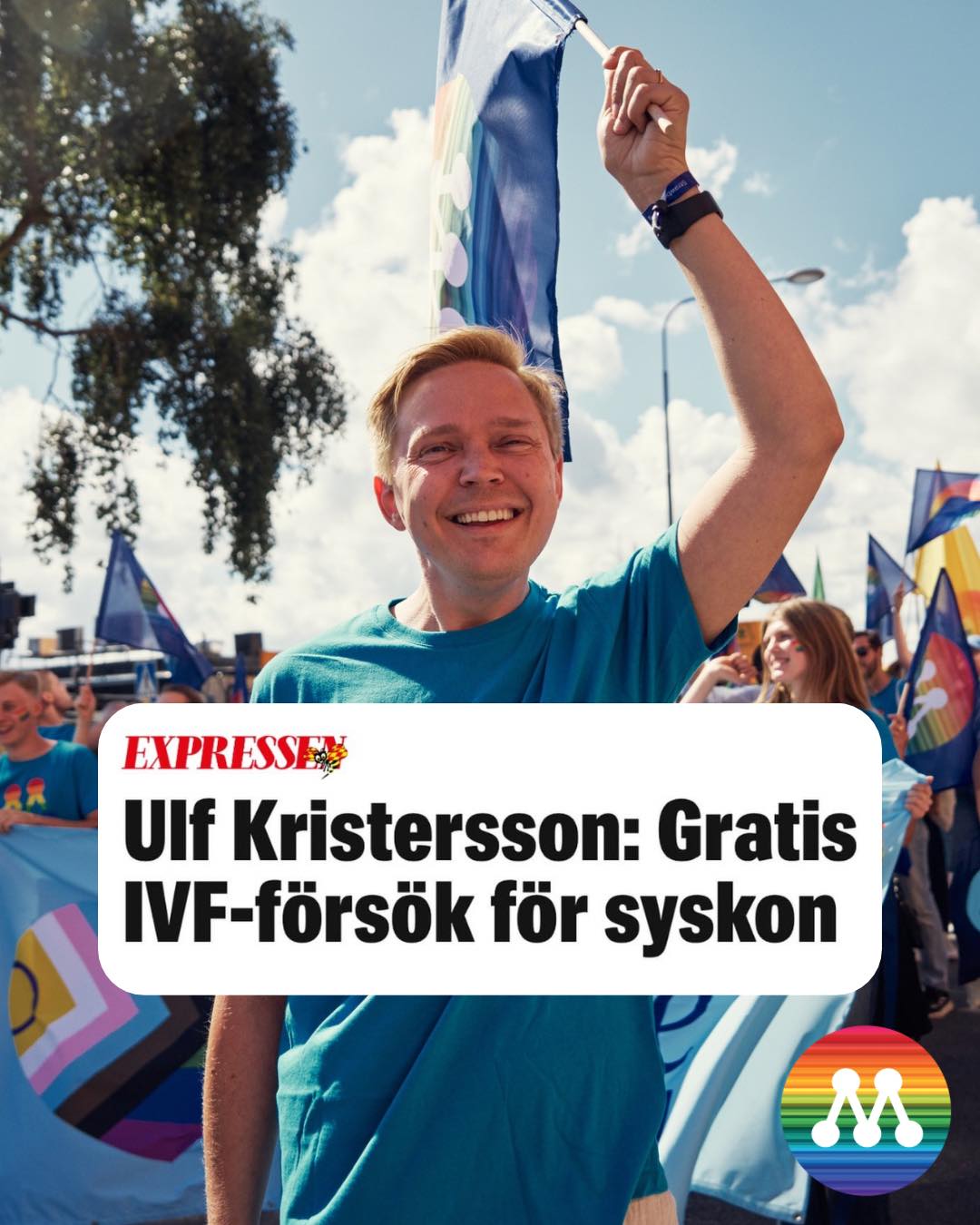 Stor seger för Öppna Moderater! 
I våras presenterade Moderaterna att den som längtar efter barn ska få ytterligare tre offentligt finansierade IVF-försök. 

Men för den som vill ha ett syskon, landar dessvärre hela kostnaden för IVF-försöken på familjen. Det ska vi nu ändra på. 

Öppna moderater har länge drivit frågan, både om fler offentligt finansierade försök men också att även syskonförsök ska erbjudas av det offentliga. Detta går Moderaterna nu fram med som vallöfte💙