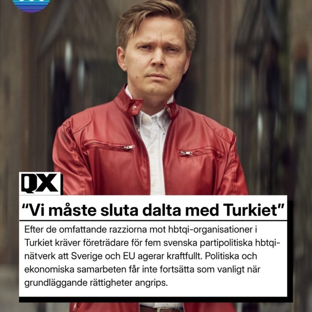 Sverige och EU kan inte stå tysta när Turkiet återigen kränker och drar tillbaka grundläggande mänskliga rättigheter och frihet för civilsamhället att organisera sig. Hbtqi-personers rättigheter får aldrig bli en handelsvara för att nå politiska mål. Läs förbundsordförande Joakim Storeide mfl i QX opinion!